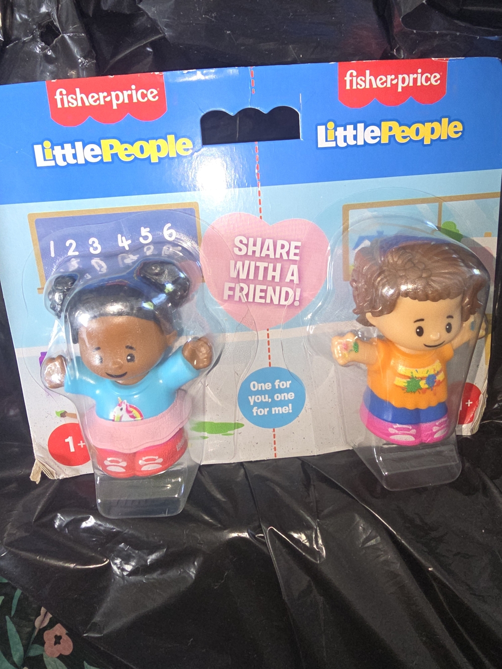 Fisher-Price Little People Duo - Blue & Orange Figures